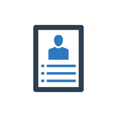 resume icon - portfolio icon