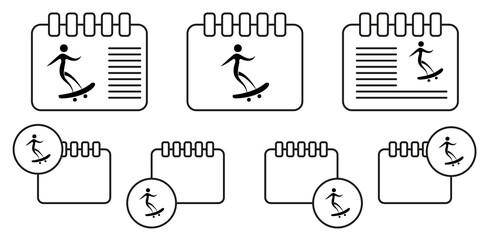 sportsman on skateboard icon. Elements of sportsman icon. Premium quality graphic design icon. Signs and symbols collection icon for websites, web design, mobile app on white background