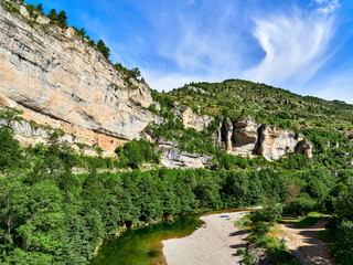 Fototapeta premium Gorges du Tarn - Saint-Chély du Tarn