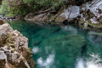 The Riuwaka Resurgence in Kahurangi National Park, New Zealand