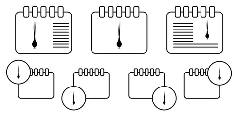 Green spring onion vector icon in calender set illustration for ui and ux, website or mobile application