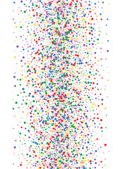 Orange Circle Random Background. Dot Explosion Texture. Yellow Festive Confetti. Blue Creative Round Illustration.