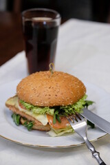 Big Signature Burger with Fork