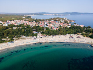 Aerial view of South Beach of town of Kiten, Bulgaria