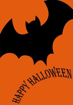 Vector image of a bat for Halloween