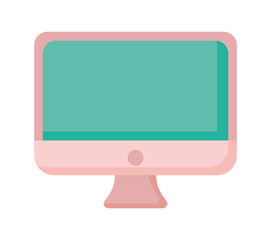 pink monitor screen