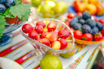 Little red apples from street vendors