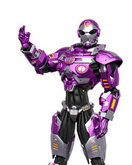 Fototapeta premium space knight is doing a to be or not to be pose