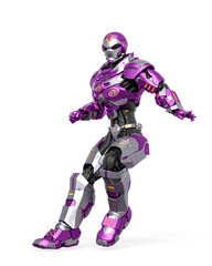 space knight is landing after flying out