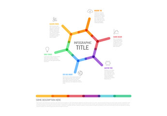 Thick Line Hexagon Multipurpose Infographic Layout