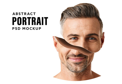 Split Portrait Mockup