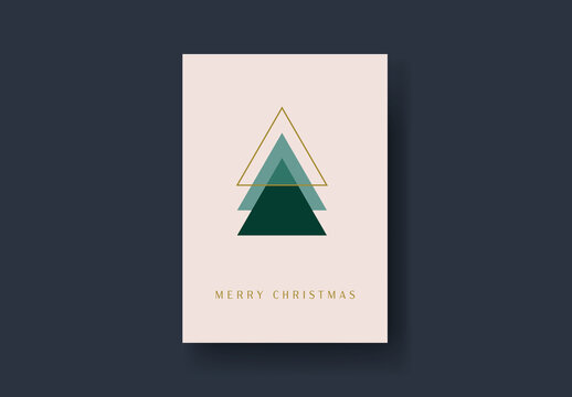 Art Deco Christmas Card Layout