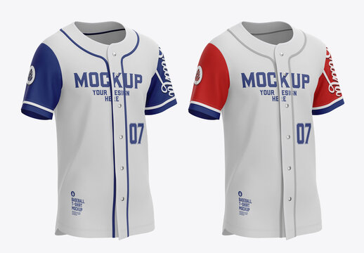 Men's Baseball T-Shirt Mockup