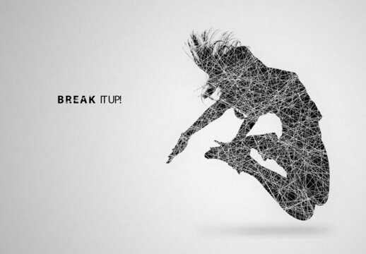 Cut Out White Line Design Effect