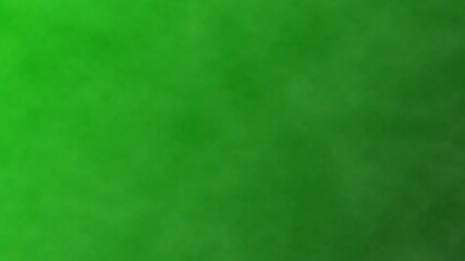 Dark smoke on a green screen, chroma key background. 3d rendering