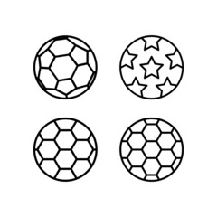 Football icon vector with simple and trendy design