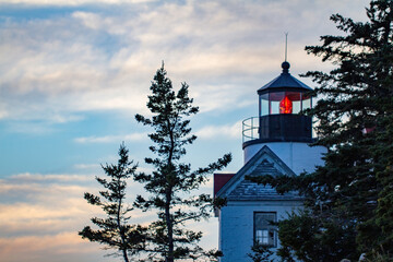 Lighthouse at sunset