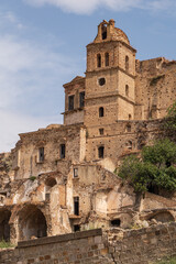 The abandoned village of Craco in Basilicata, Italy