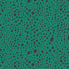 Abstract modern leopard seamless pattern. Animals trendy background. Green and grey decorative vector stock illustration for print, card, postcard, fabric, textile. Modern ornament of stylized skin