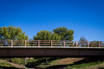 Walking Bridge Over Walkway