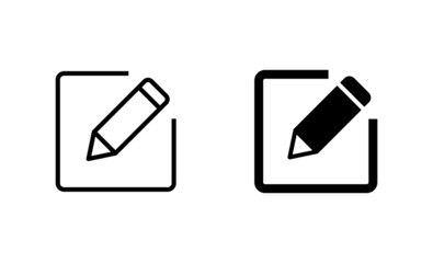 Edit icons set. edit document sign and symbol. edit text icon. pencil. sign up
