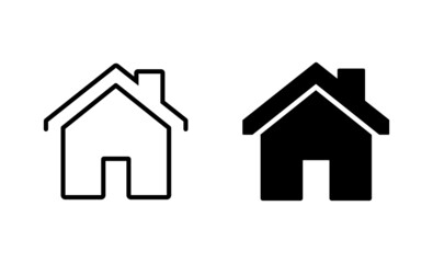House icons set. Home sign and symbol