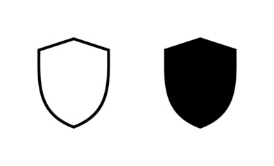 Shield icons set. Protection icon. Security sign and symbol