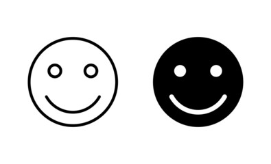 smile icons set. smile emoticon icon. feedback sign and symbol