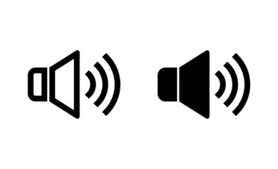 Speaker icons set. volume sign and symbol. loudspeaker icon. sound symbol