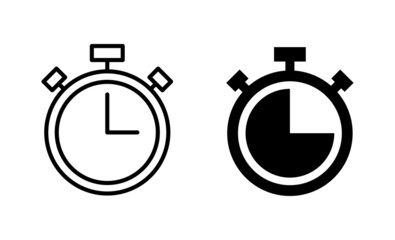 stopwatch icon. Timer sign and symbol. Countdown icon. Period of time