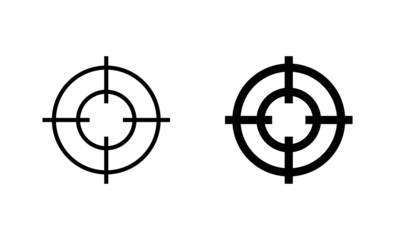 Target icons set. goal icon vector. target marketing sign and symbol