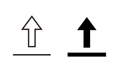 Upload icons set. load data sign and symbol