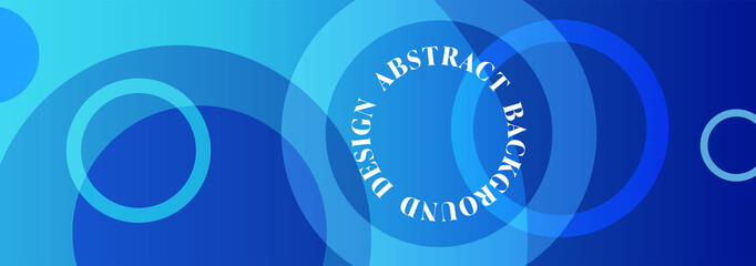 Abstract blue business vector design, blue background with geometric circles in minimal creative modern art style design with room for text, business card design, graphic art background, eps10 vector