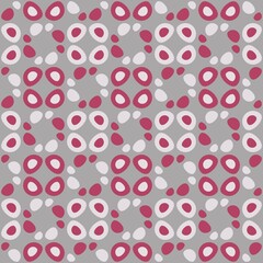 Rounded abstract seamless pattern - accent for any surfaces.