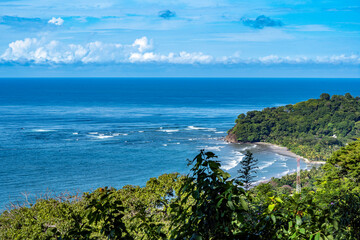 Obraz premium Meer in Costa Rica - Aussicht mit Insel