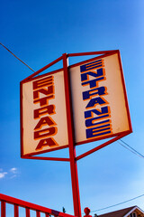 Colorful Entrance Sign in California 
