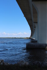 Wide shot under the bridge in the day time 