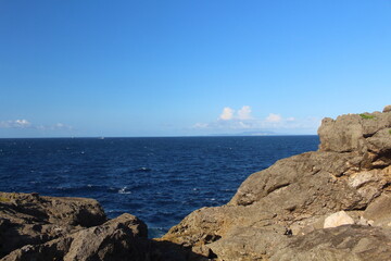 断崖絶壁 残波岬 沖縄県読谷村