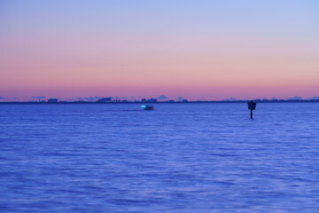 Fototapeta premium Florida Tampa bay sun set landscape 