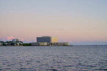 Obraz premium Florida Tampa bay sun set landscape 