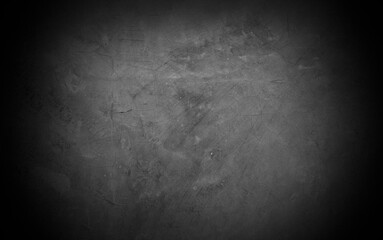 Old wall texture cement dark black gray  background abstract grey color design are light with white gradient background.