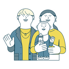 Obraz premium いろんな家族