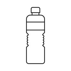 A bottle of drinking water icon design. isolated on white background