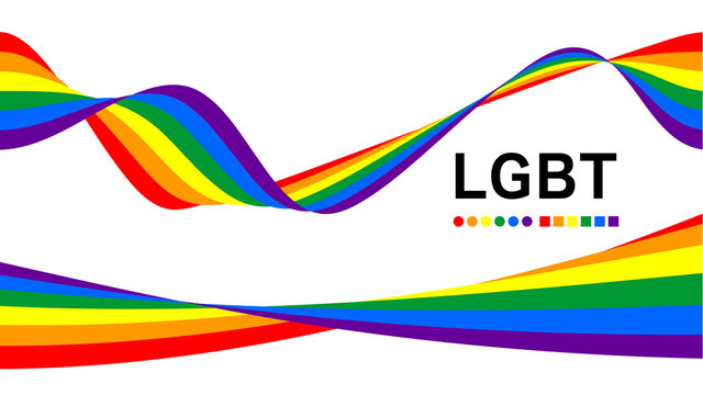 LGBTの象徴である虹色6色で構成された美しいリボンアートのデザインです フレーム 壁紙 ベクター
Beautiful ribbon art design in six colors of the rainbow, a symbol of LGBT. Frame. Wallpapers. Vector.