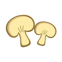 mushroom small and big flat vector design