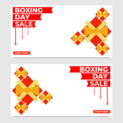 mega sale boxing day promotion banner template design