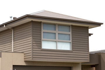 Modern architecture exterior details double story homes