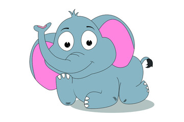 cute animal cartoon illustration