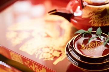 日本の正月　お屠蘇　日本酒