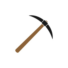 Pickaxe icon design template illustration isolated vector